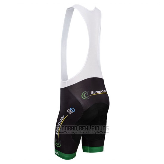 2014 Fahrradbekleidung Europcar Grun Trikot Kurzarm und Tragerhose